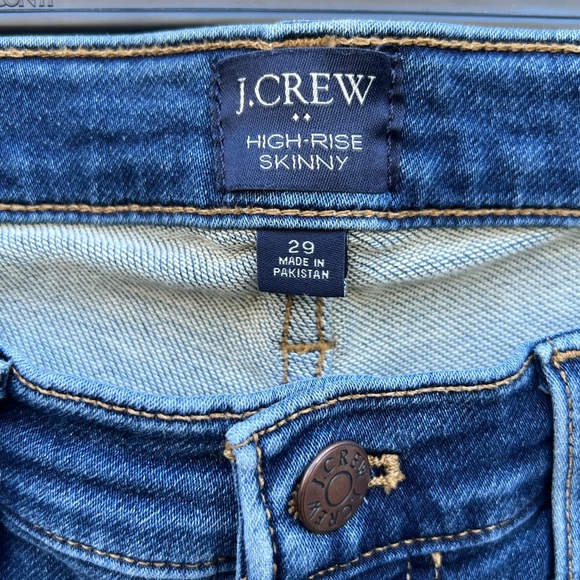 EUC JCrew Size 29 High Rise Skinny Jean - Picture 3 of 8